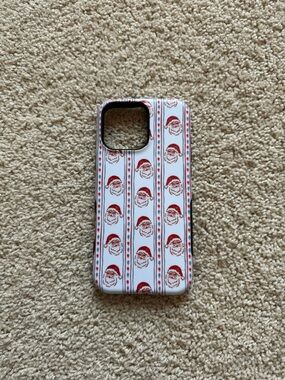 iPhone 16 Pro Max Phone Case - Retro Santa